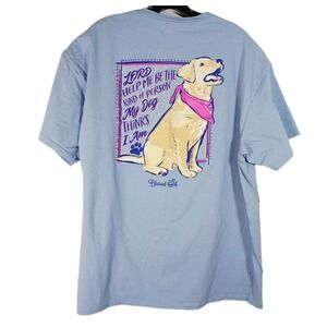 Blessed Girl "My Dog" Womens 100% Cotton Classic T-shirt Size 2XL Light Blue